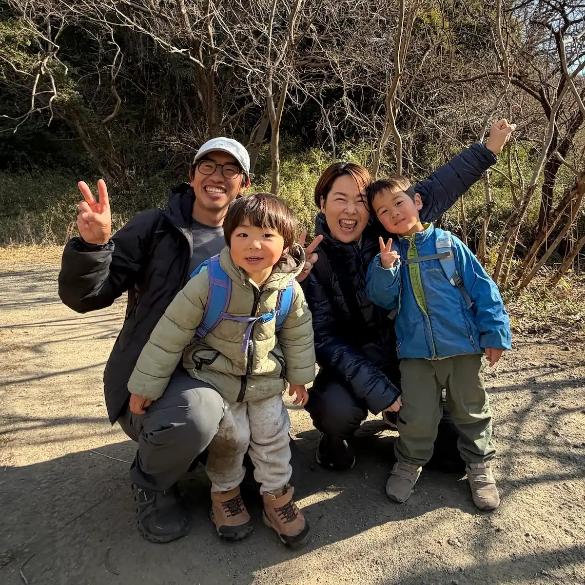 ガイドの家族写真